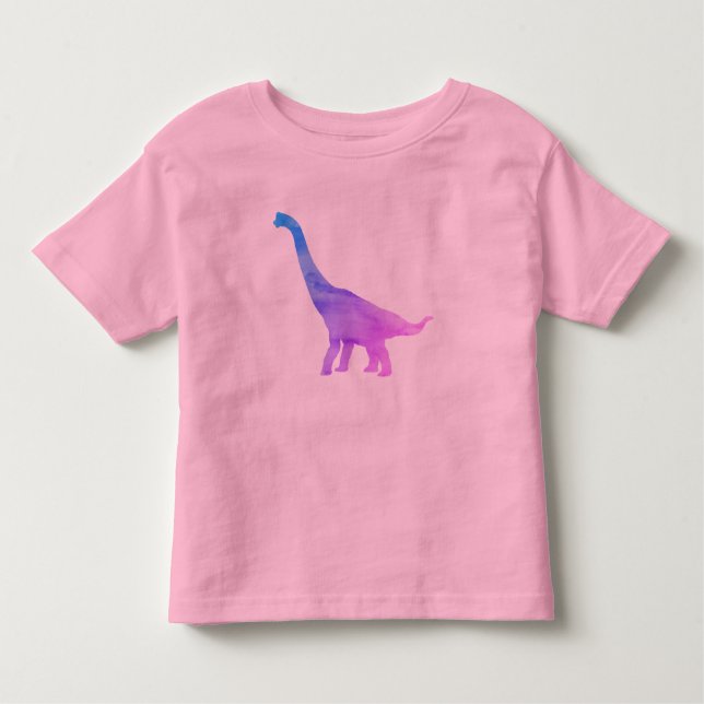 Camiseta Pintura Arco-íris Dinossauro Braquiossaur (Frente)