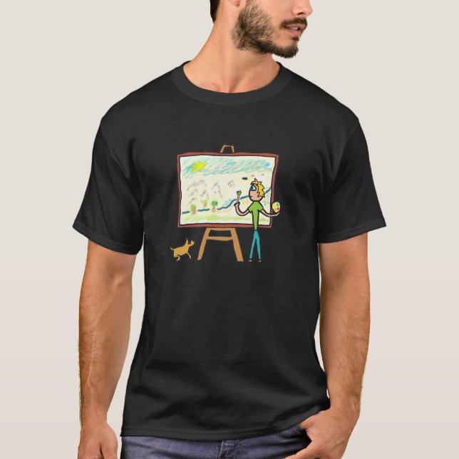 Camiseta Pintura Artista (Frente)