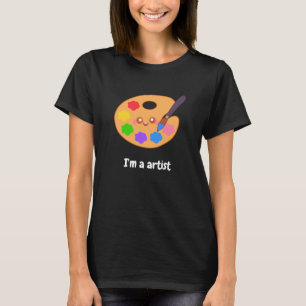 Camiseta Pintura Artista Colorida