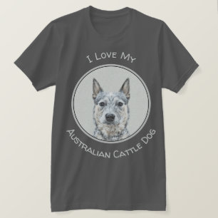Camiseta Pintura Australiana de Cães de Gado - Arte Origin