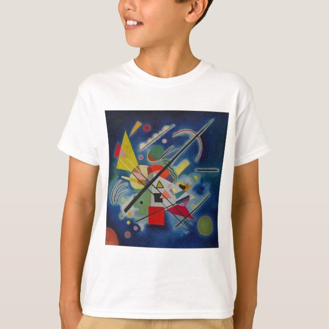 Camiseta Pintura azul de Kandinsky (Frente)