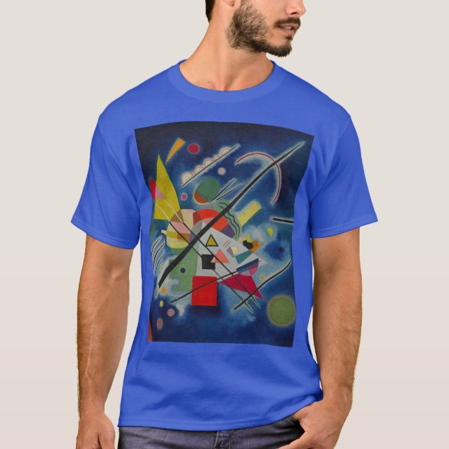 Camiseta Pintura azul de Kandinsky (Frente)