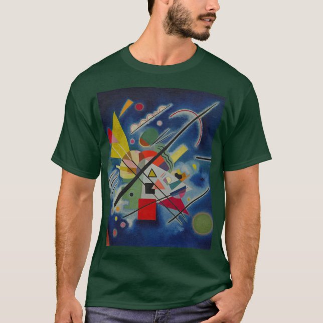 Camiseta Pintura azul de Kandinsky Deep Forest (Frente)