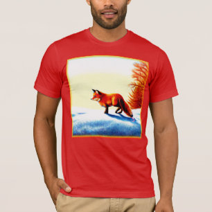 Camiseta Pintura Bonita De Raposa Vermelha. Compre agora