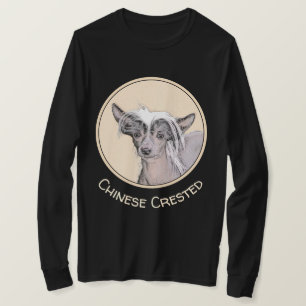 Camiseta Pintura Chinesa Sem Penteado Pintura Original De C