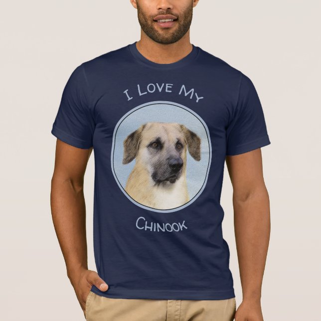 Camiseta Pintura Chinook (Ouvidos Soltos) - Arte Cachorro O (Frente)