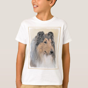 Camiseta Pintura Collie (Rough) - Arte Cachorra Original