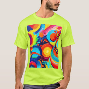 Camiseta Pintura colorida de caos cósmicos