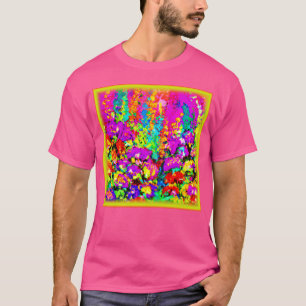 Camiseta Pintura Colorida De Flores. Comprar Agora