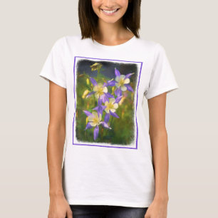 Camiseta Pintura Columbina Azul do Colorado - Arte Original