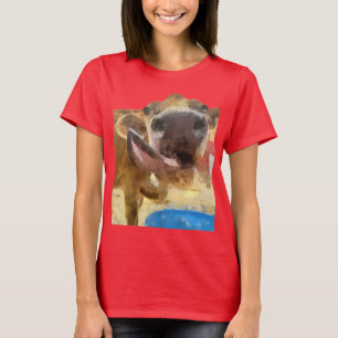 Camiseta Pintura com coleira de vaca