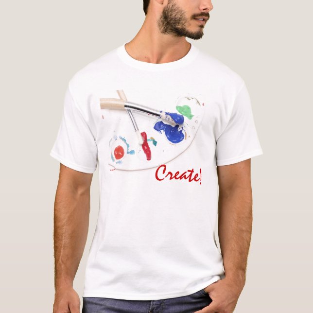 Camiseta Pintura - criar! (Frente)