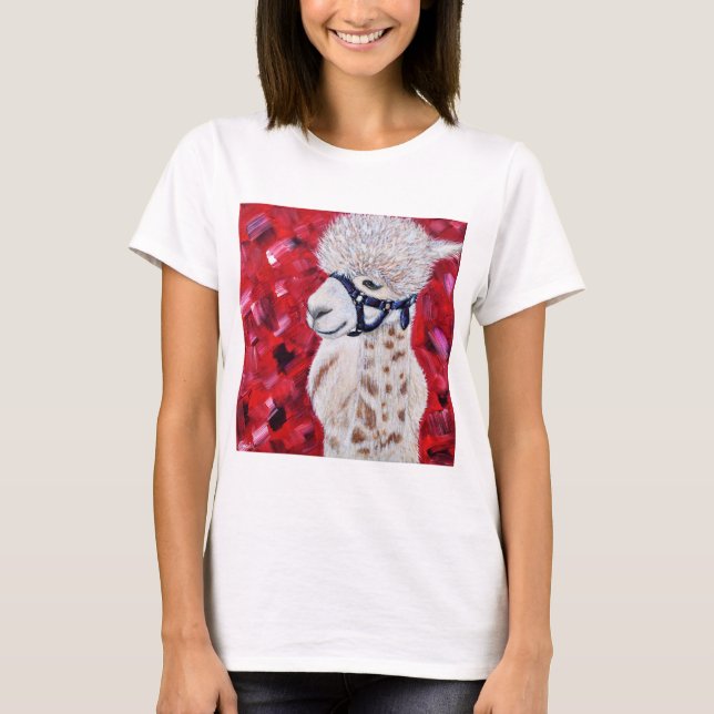 Camiseta Pintura da Alpaca Alan (Frente)