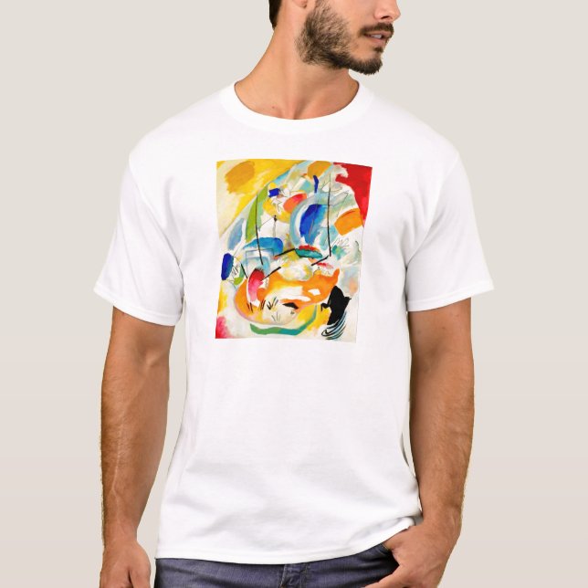 Camiseta Pintura da Batalha do Mar de Kandinsky em 1913 (Frente)