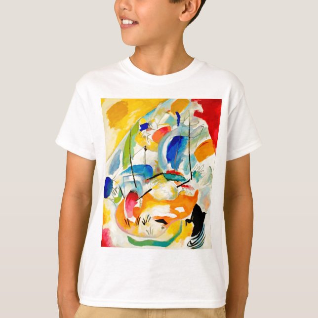 Camiseta Pintura da Batalha do Mar de Kandinsky em 1913 (Frente)