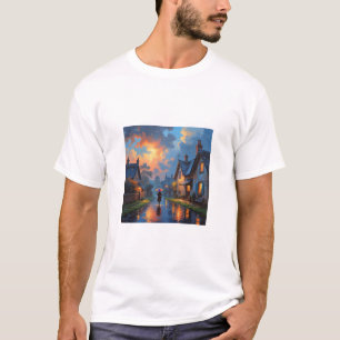 Camiseta Pintura da chuva arco-íris