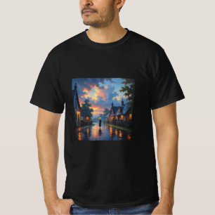 Camiseta Pintura da chuva arco-íris
