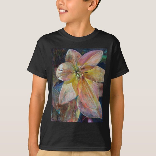 Camiseta Pintura da Flor "Translucidez" (Frente)
