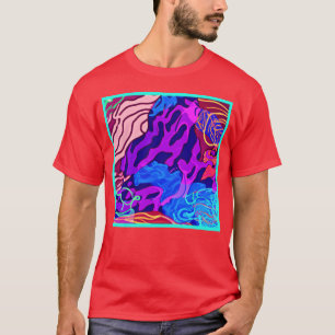 Camiseta Pintura da Natureza do Oceano. Comprar Agora