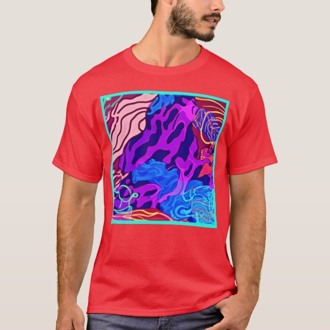 Camiseta Pintura da Natureza do Oceano. Comprar Agora (Frente)