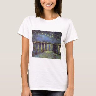 Camiseta Pintura da Noite Estrelada de Van Gogh