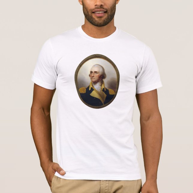 Camiseta Pintura da vigia do general George Washington (Frente)