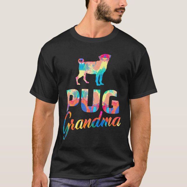 Camiseta Pintura da Vovó Pug (Frente)