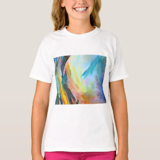 Camiseta Pintura de abstrato de aquarela artística