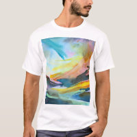 Pintura de abstrato de aquarela artística