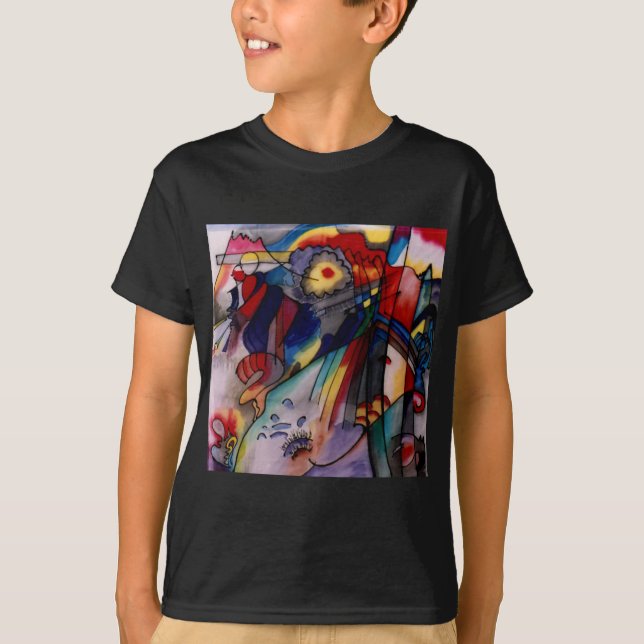 Camiseta Pintura de Abstrato Kandinsky 1913 (Frente)