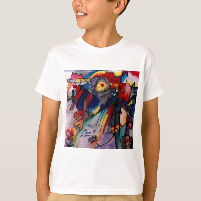 Camiseta Pintura de Abstrato Kandinsky 1913 (Frente)