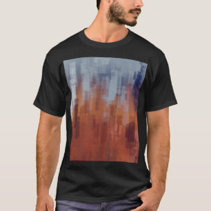 Camiseta pintura de abstrato, parede colorida de concreto.