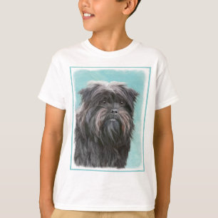 Camiseta Pintura de Affenpinscher - Arte Original de Cachor