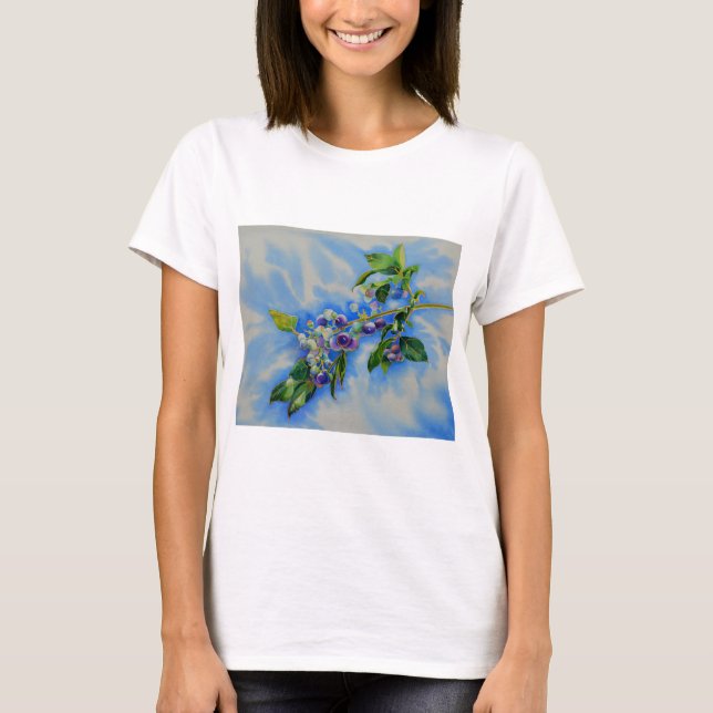 Camiseta Pintura de aquarela elegante (Frente)