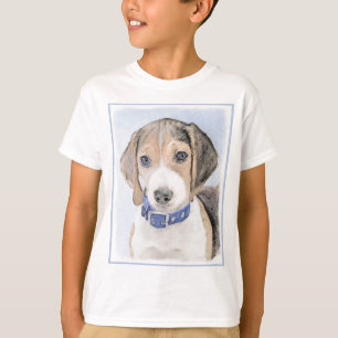 Camiseta Pintura de Beagle - Arte de Cachorro Original Boni
