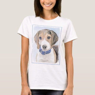 Camiseta Pintura de Beagle - Arte de Cão Original Bonita