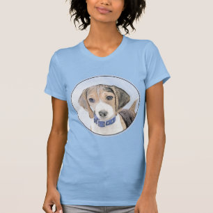 Camiseta Pintura de Beagle - Arte de Cão Original Bonita