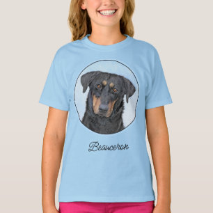 Camiseta Pintura de Beauceron - T-Shirt Cachorro Original B
