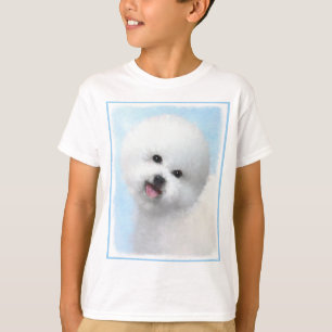 Camiseta Pintura de Bichon Frise - Arte de Cachorro Origina