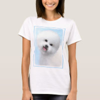 Pintura de Bichon Frise - Arte de Cachorro Origina