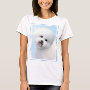 Camiseta Pintura de Bichon Frise - Arte de Cachorro Origina