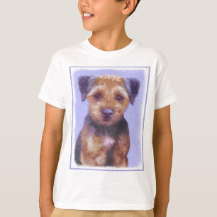 Camiseta Pintura de Borda Terrier - Arte de Cachorro Origin