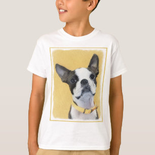 Camiseta Pintura de Boston Terrier - Arte de Cachorro Origi