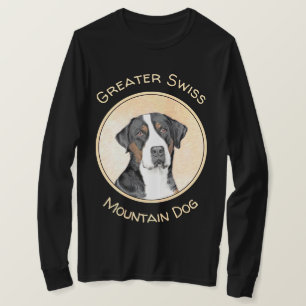 Camiseta Pintura de Cachorro da Grande Montanha Suíça - A