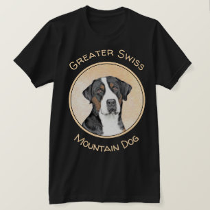 Camiseta Pintura de Cachorro da Grande Montanha Suíça - A