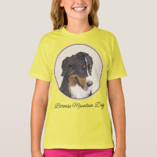 Camiseta Pintura de Cachorro da Montanha Bernese - Arte Ori
