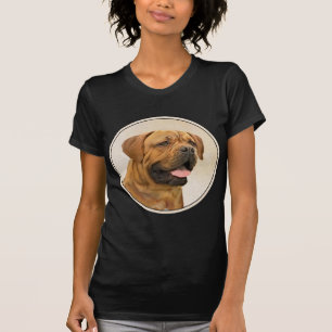 Camiseta Pintura de Cachorro de Bordéus - Arte Cachorra Ori