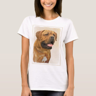 Camiseta Pintura de Cachorro de Bordéus - Arte Cachorra Ori