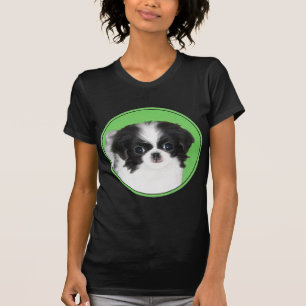 Camiseta Pintura De Cachorro Japonês - Arte Original De Cac