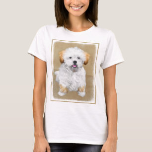 Camiseta Pintura De Cachorro Lhasa Apso - Arte De Cachorro